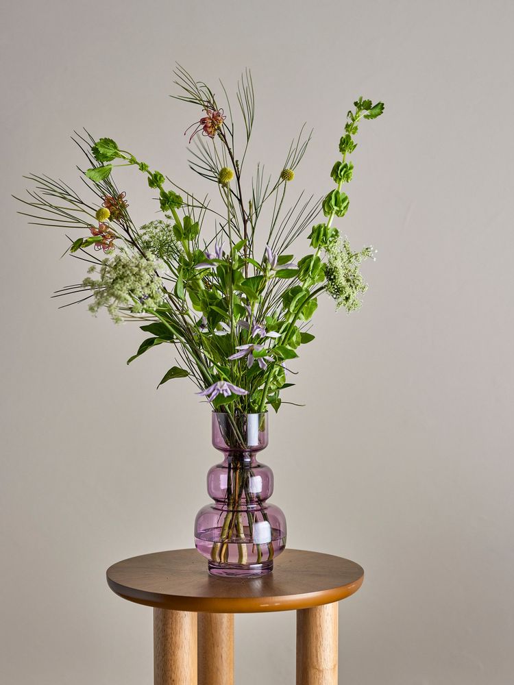 Vases - Johnson Vase, Purple, Glass - BLOOMINGVILLE