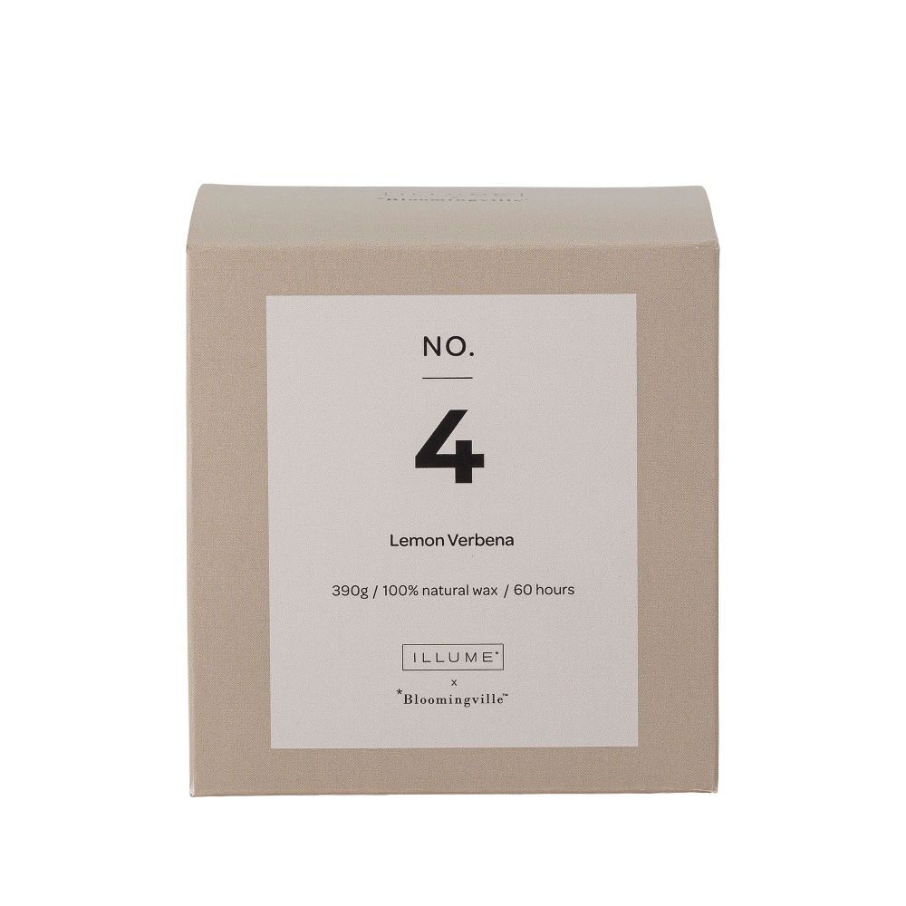 Bougies - NO. 4 - Lemon Verbena Bougie parfumée, Nature, Cire naturelle - ILLUME X BLOOMINGVILLE