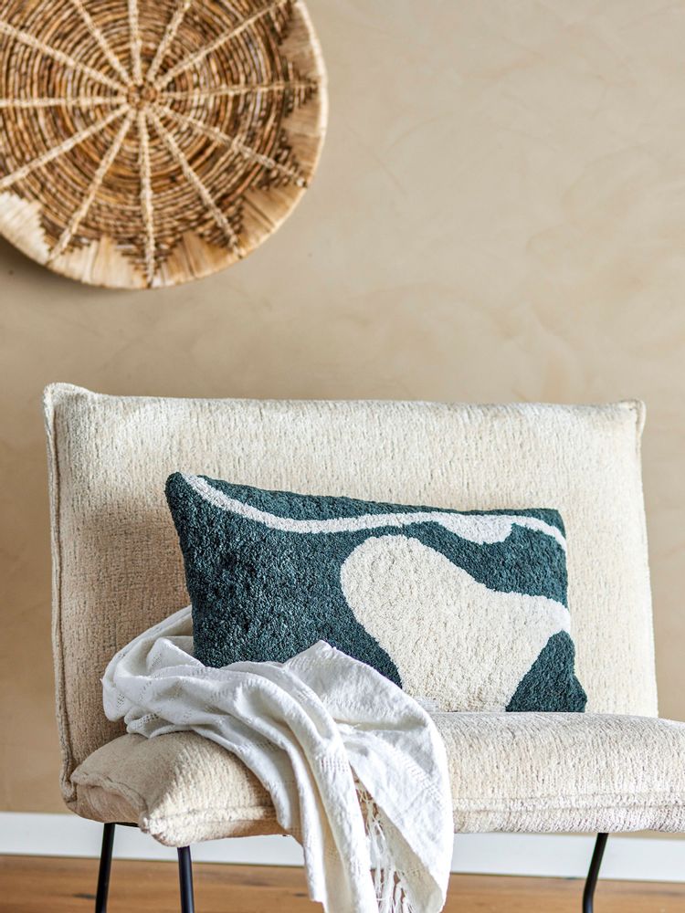 Cushions - Ryton Cushion, Black, Cotton  - BLOOMINGVILLE MULTIBRAND HOUSE