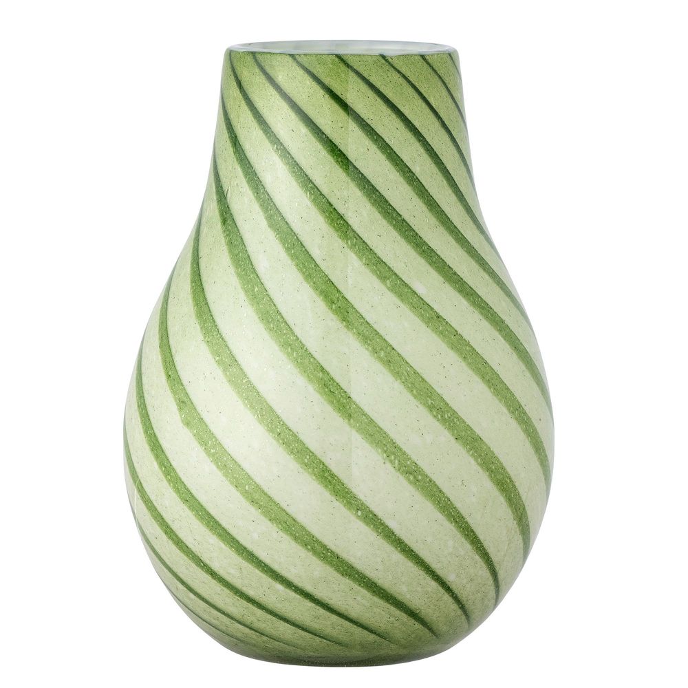 Vases - Leona Vase, Verte, Verre - BLOOMINGVILLE MULTIBRAND HOUSE