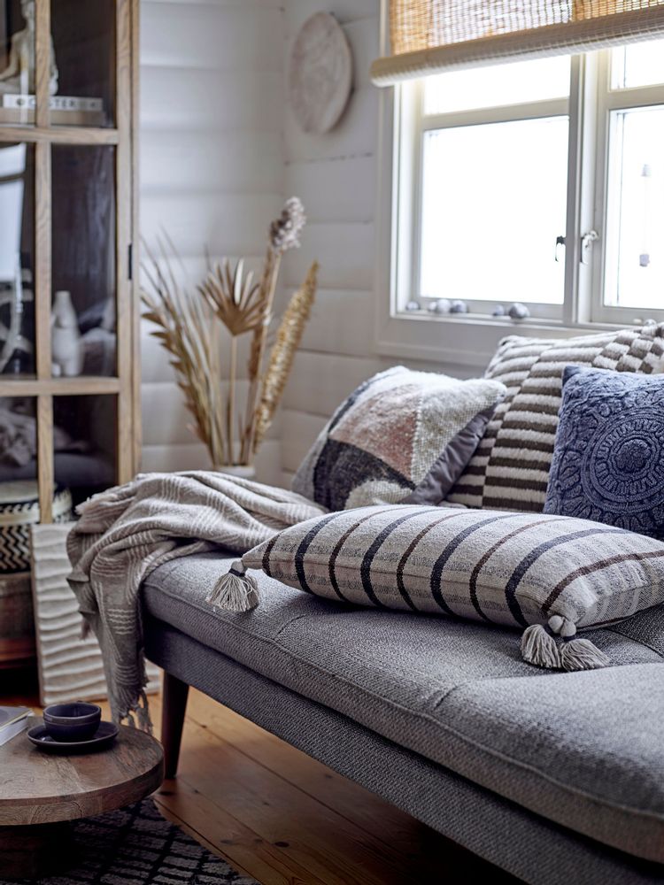 Coussins - Adin Coussin, Blue, Coton  - BLOOMINGVILLE MULTIBRAND HOUSE