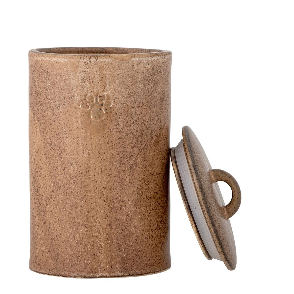 Accessoires animaux - Buddy Cruche avec couvercle , Marron, Grès - BLOOMINGVILLE MULTIBRAND HOUSE