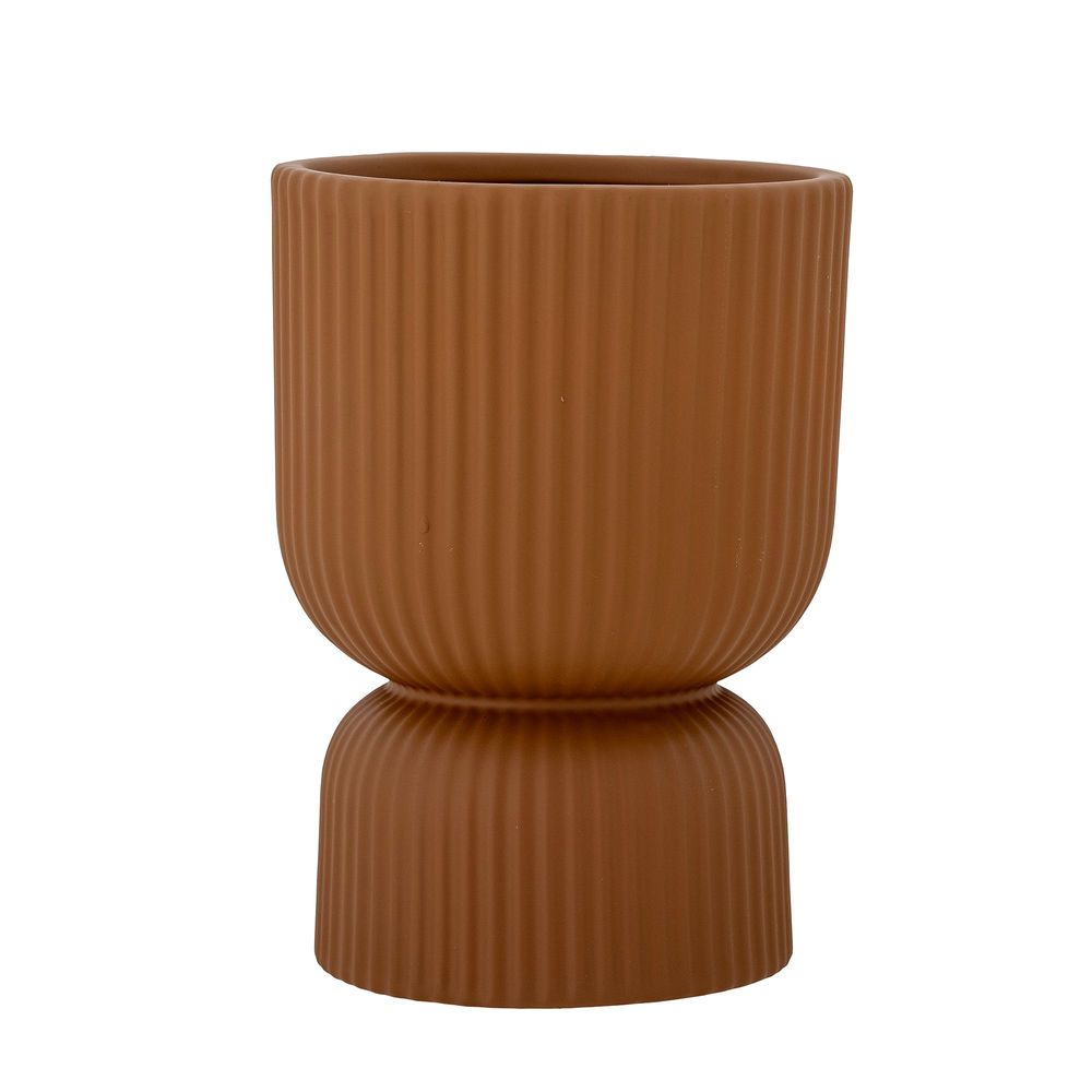 Flower pots - Chila Flowerpot, Brown, Stoneware  - BLOOMINGVILLE MULTIBRAND HOUSE