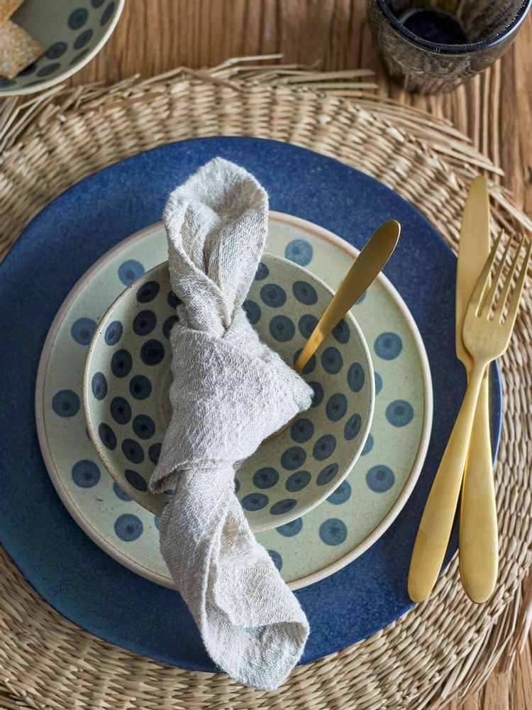 Everyday plates - Tinni Plate, Blue, Stoneware - BLOOMINGVILLE MULTIBRAND HOUSE