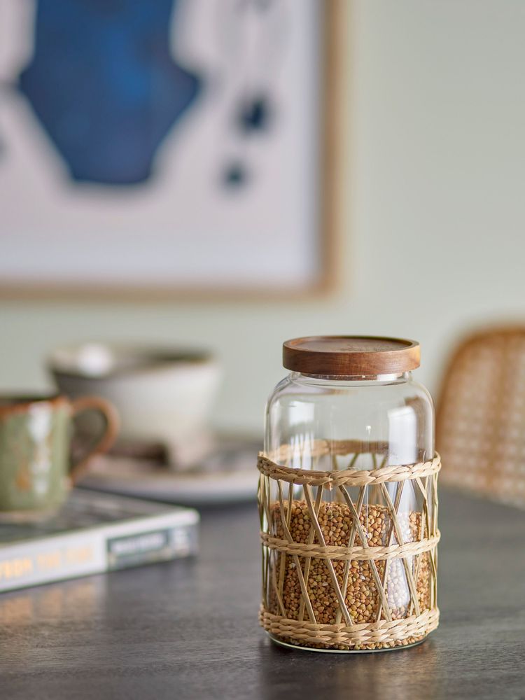 Boîtes de conservation - Manna Cruche avec couvercle , Dégager, Verre - BLOOMINGVILLE MULTIBRAND HOUSE