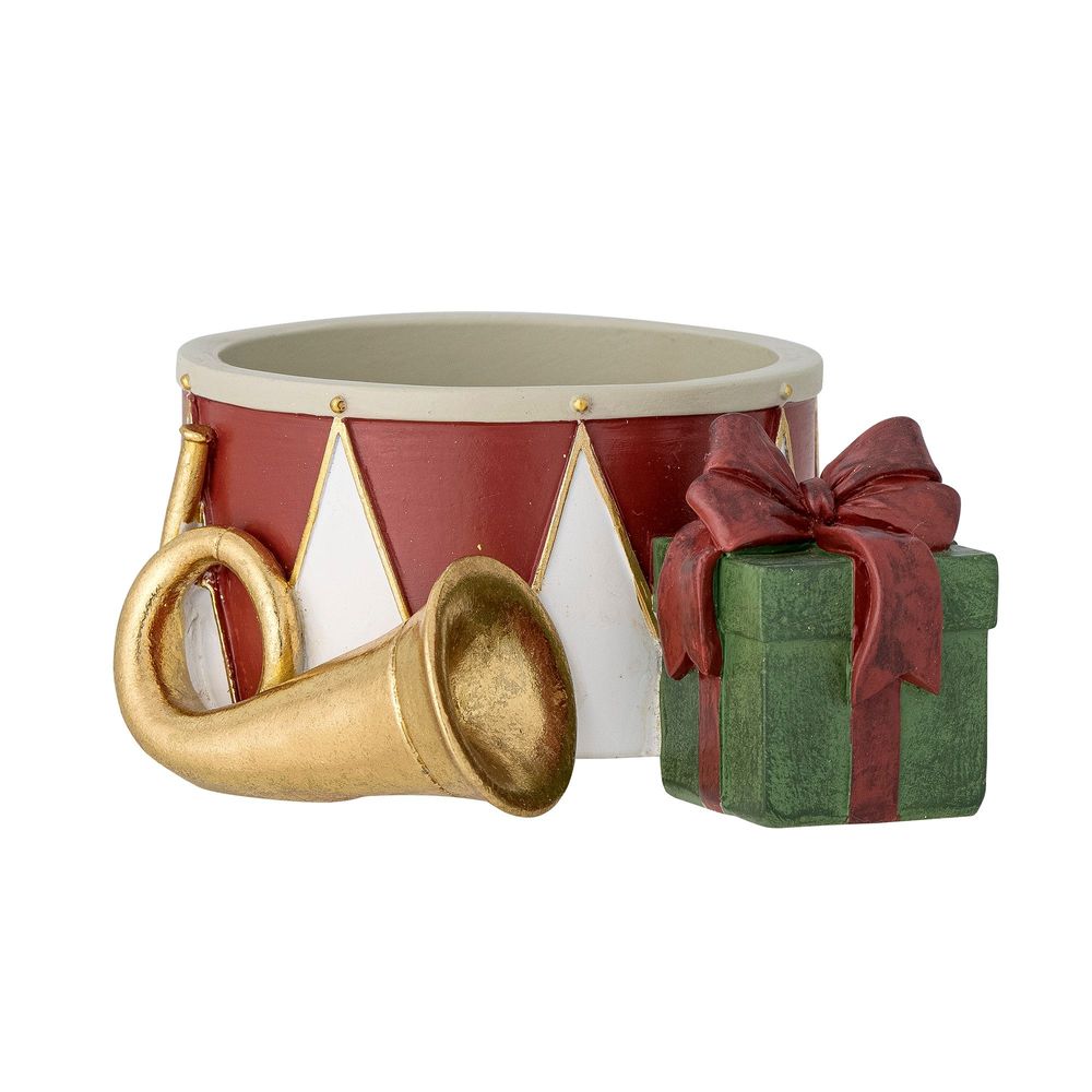 Candlesticks and candle holders - Bitja Candle Holder, Red, Polyresin - BLOOMINGVILLE MULTIBRAND HOUSE