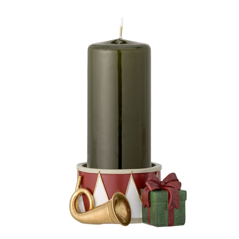Candlesticks and candle holders - Bitja Candle Holder, Red, Polyresin - BLOOMINGVILLE MULTIBRAND HOUSE