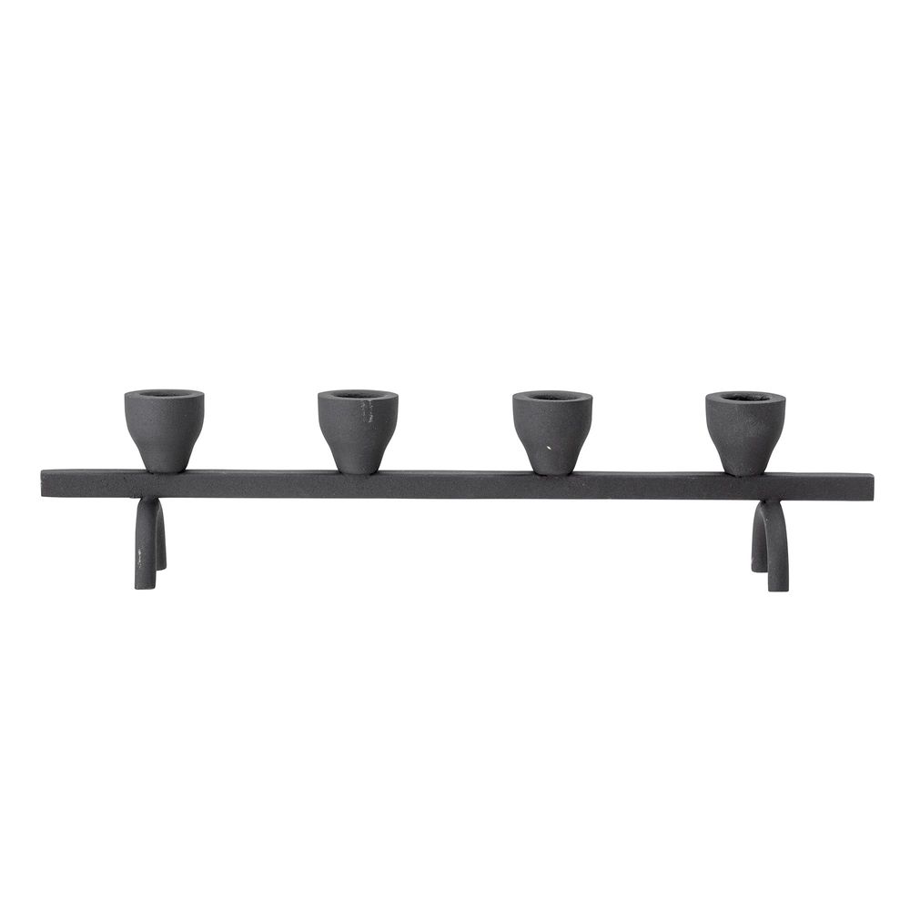 Candlesticks and candle holders - Jerome Candle Holder, Black, Metal  - BLOOMINGVILLE MULTIBRAND HOUSE