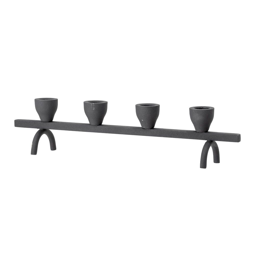 Candlesticks and candle holders - Jerome Candle Holder, Black, Metal  - BLOOMINGVILLE MULTIBRAND HOUSE
