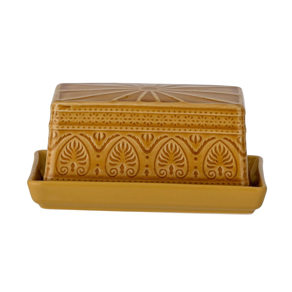 Couverts & ustensiles de cuisine - Rani Boîte à beurre, Jaune, Grès - BLOOMINGVILLE MULTIBRAND HOUSE
