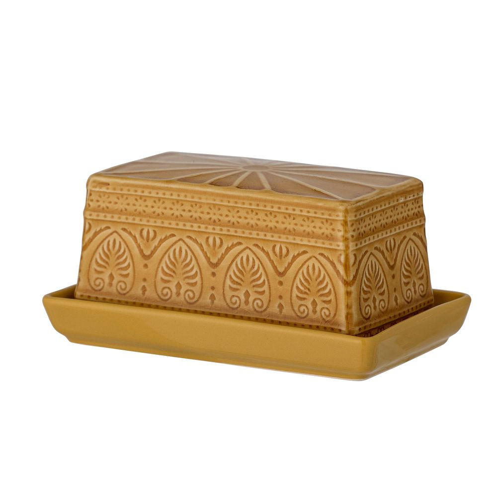 Couverts & ustensiles de cuisine - Rani Boîte à beurre, Jaune, Grès - BLOOMINGVILLE MULTIBRAND HOUSE