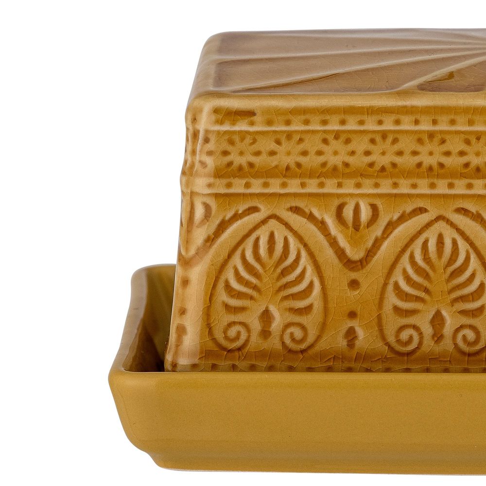 Couverts & ustensiles de cuisine - Rani Boîte à beurre, Jaune, Grès - BLOOMINGVILLE MULTIBRAND HOUSE