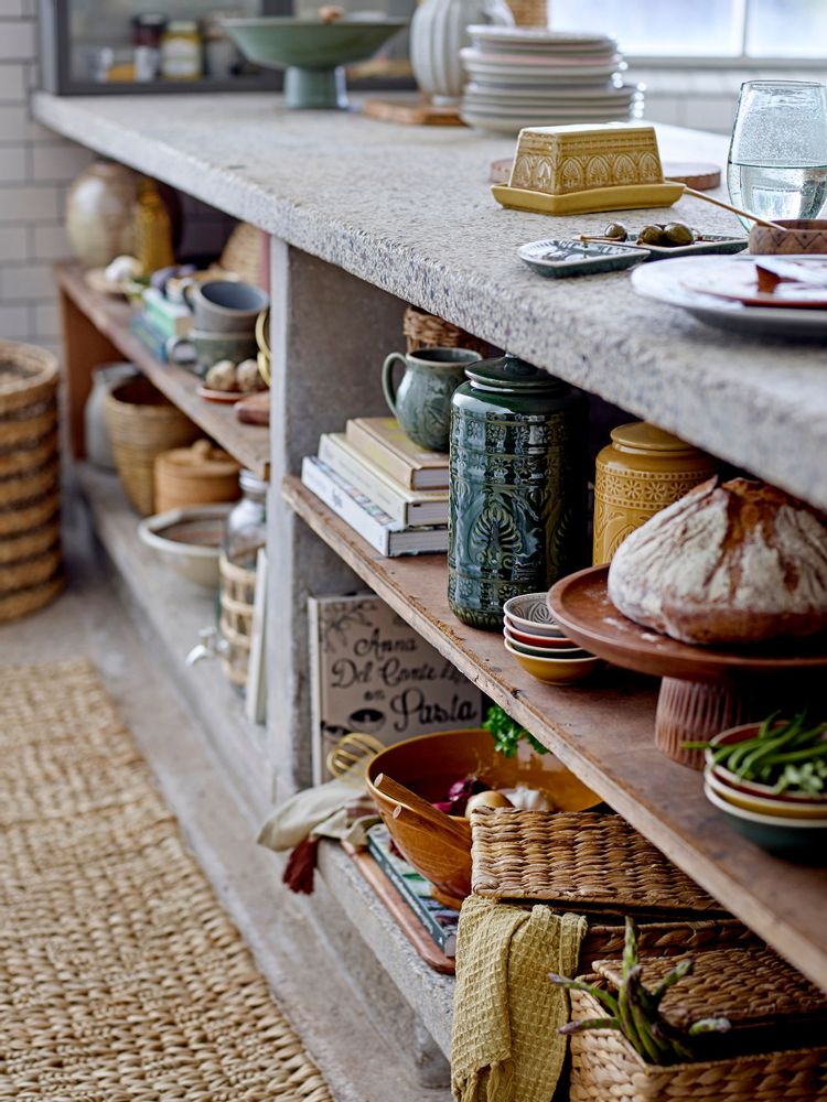 Couverts & ustensiles de cuisine - Rani Boîte à beurre, Jaune, Grès - BLOOMINGVILLE MULTIBRAND HOUSE