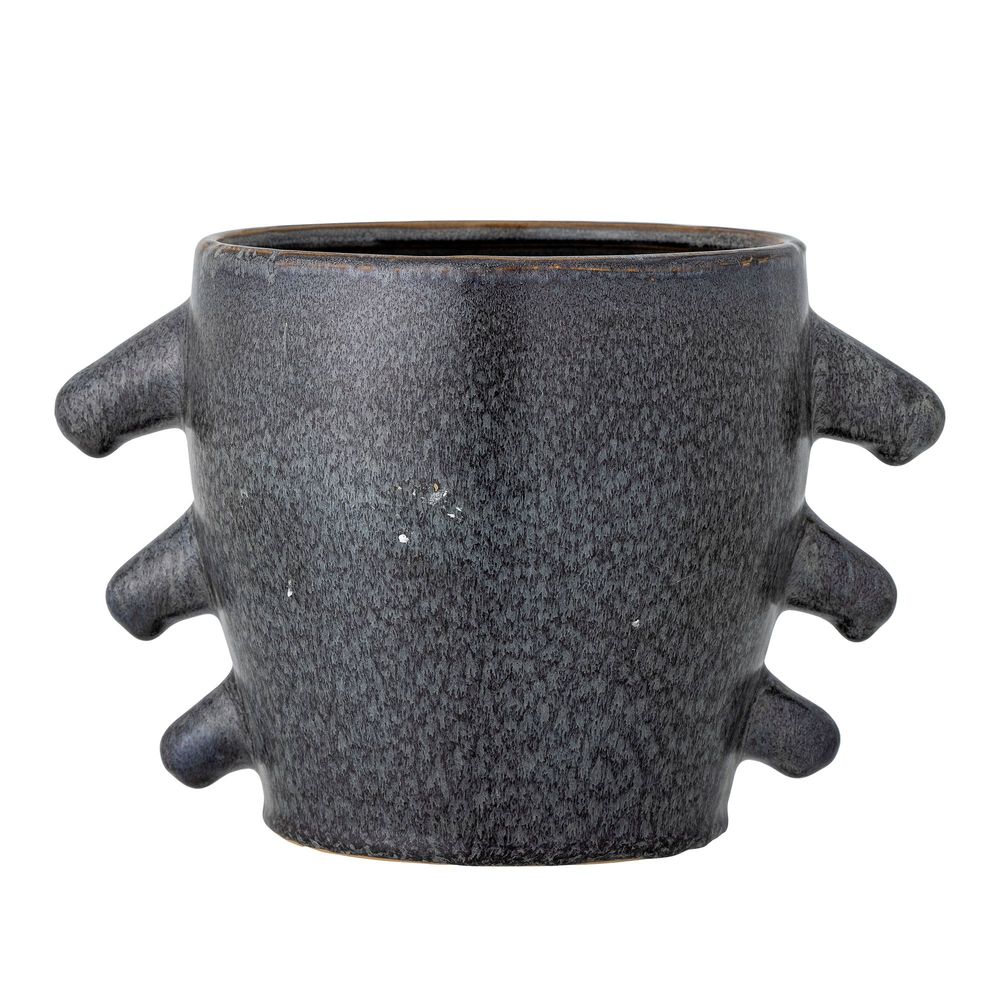 Pots de fleurs - Khan Pot de fleurs, Gris, Grès - BLOOMINGVILLE MULTIBRAND HOUSE