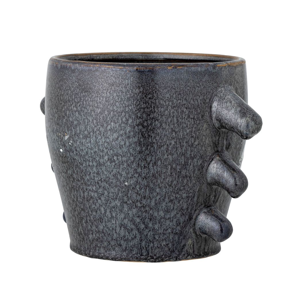 Pots de fleurs - Khan Pot de fleurs, Gris, Grès - BLOOMINGVILLE MULTIBRAND HOUSE