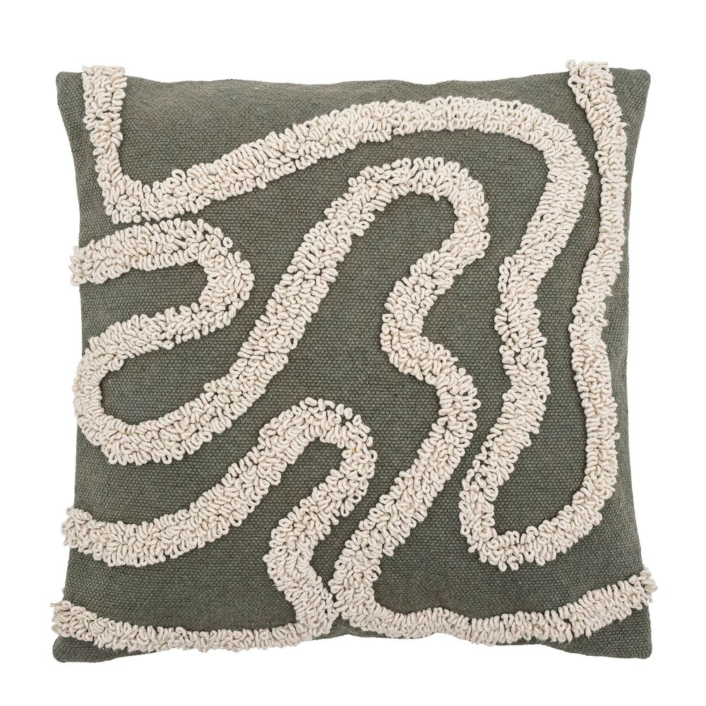 Cushions - Mirfield Cushion, Green, Cotton - BLOOMINGVILLE MULTIBRAND HOUSE