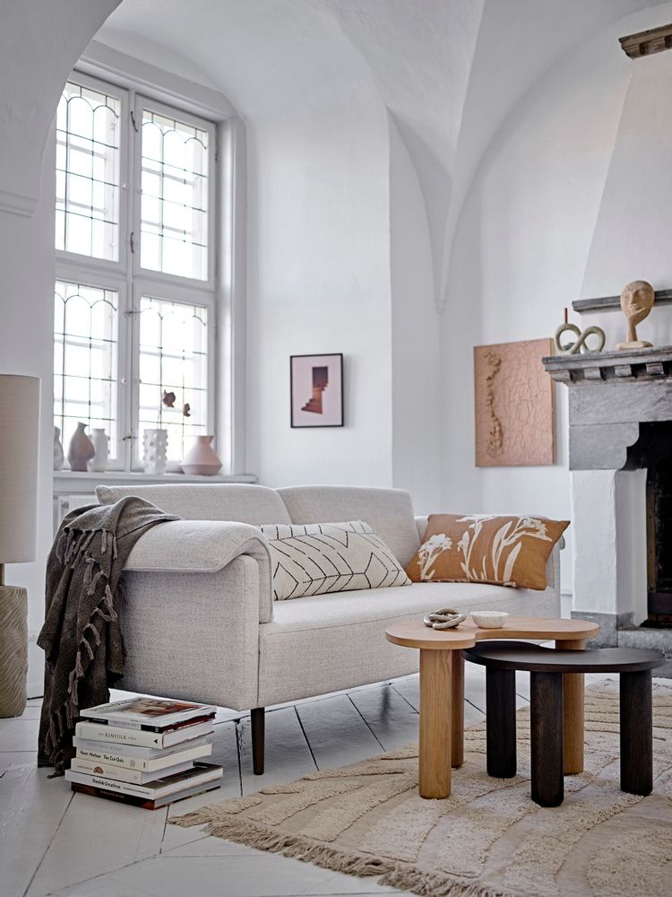 Coussins - Gin Coussin, Marron, Lin - BLOOMINGVILLE MULTIBRAND HOUSE