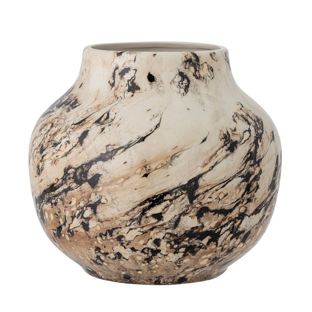 Vases - Janka Vase, Brown, Stoneware - BLOOMINGVILLE MULTIBRAND HOUSE