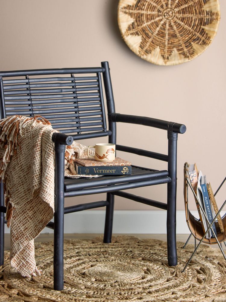Lounge chairs - Coen Lounge Chair, Black, Bamboo - BLOOMINGVILLE MULTIBRAND HOUSE