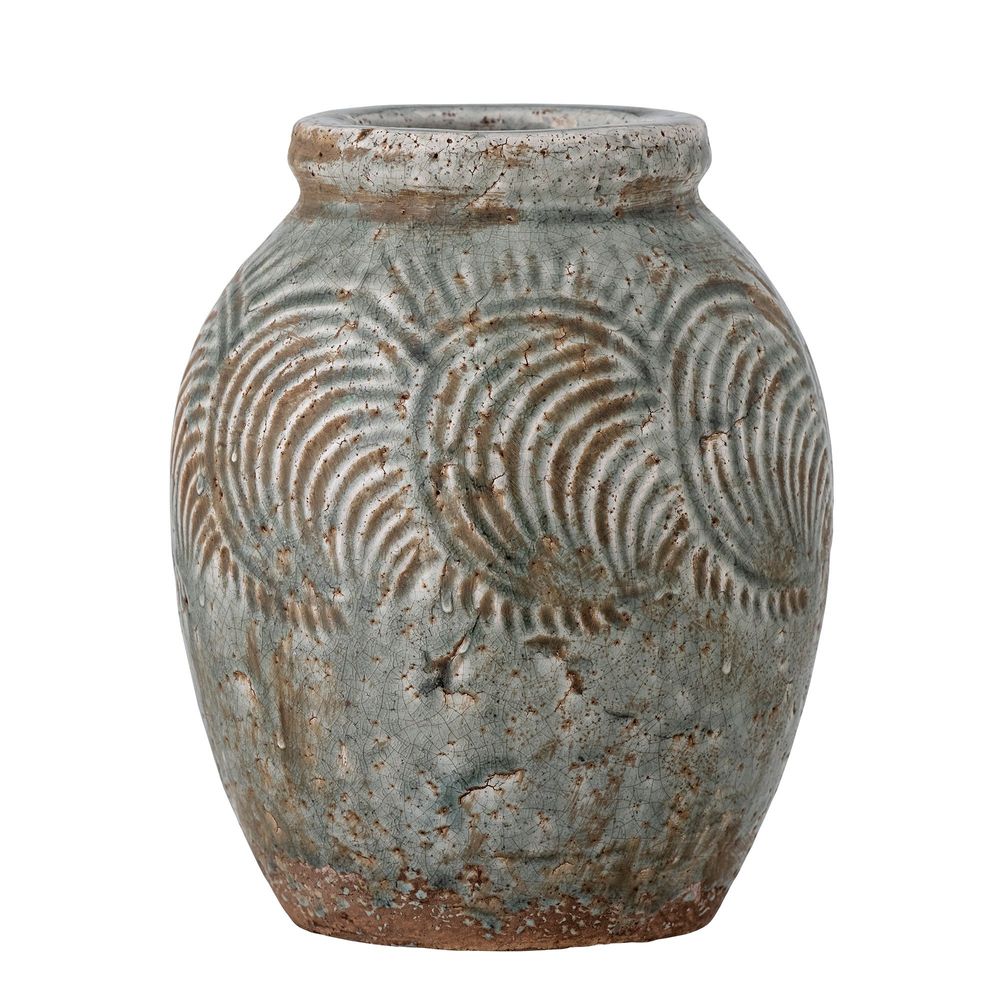 Vases - Damian Vase déco, Verte, Terre cuite - BLOOMINGVILLE MULTIBRAND HOUSE