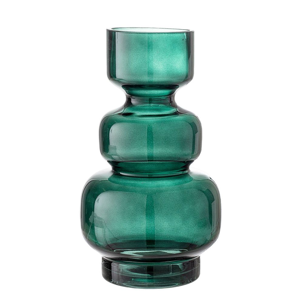 Vases - Johnson Vase, Green, Glass  - BLOOMINGVILLE MULTIBRAND HOUSE