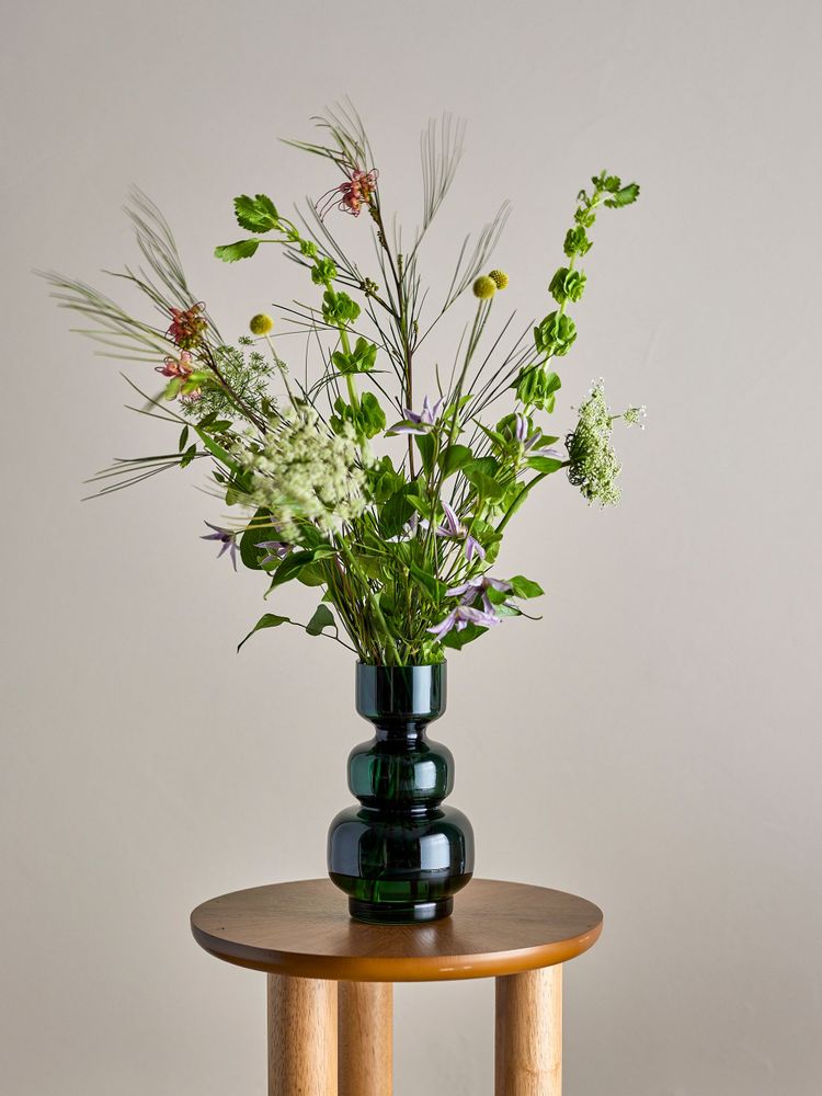 Vases - Johnson Vase, Green, Glass  - BLOOMINGVILLE MULTIBRAND HOUSE