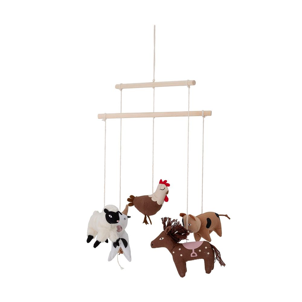 Decorative objects - Gunni Mobile, Brown, Cotton  - BLOOMINGVILLE MINI