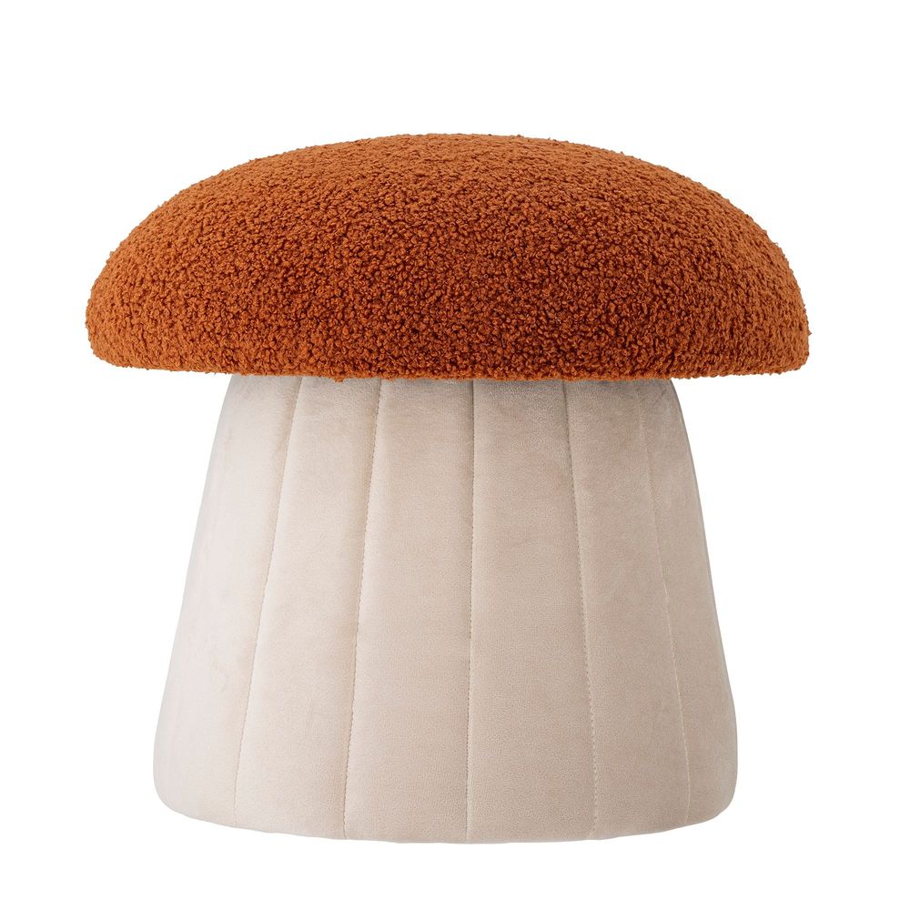Ottomans - Bertil Pouf, Red, Polyester  - BLOOMINGVILLE MINI