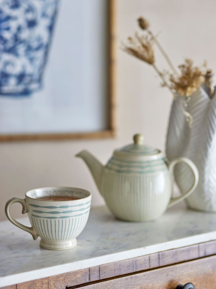 Mugs - Maple Mug, Blue, Stoneware - CREATIVE COLLECTION