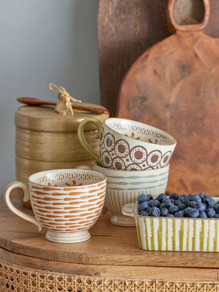 Mugs - Maple Mug, Blue, Stoneware - CREATIVE COLLECTION