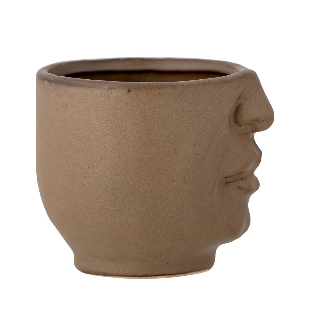 Flower pots - Hilig Flowerpot, Brown, Stoneware  - BLOOMINGVILLE MULTIBRAND HOUSE