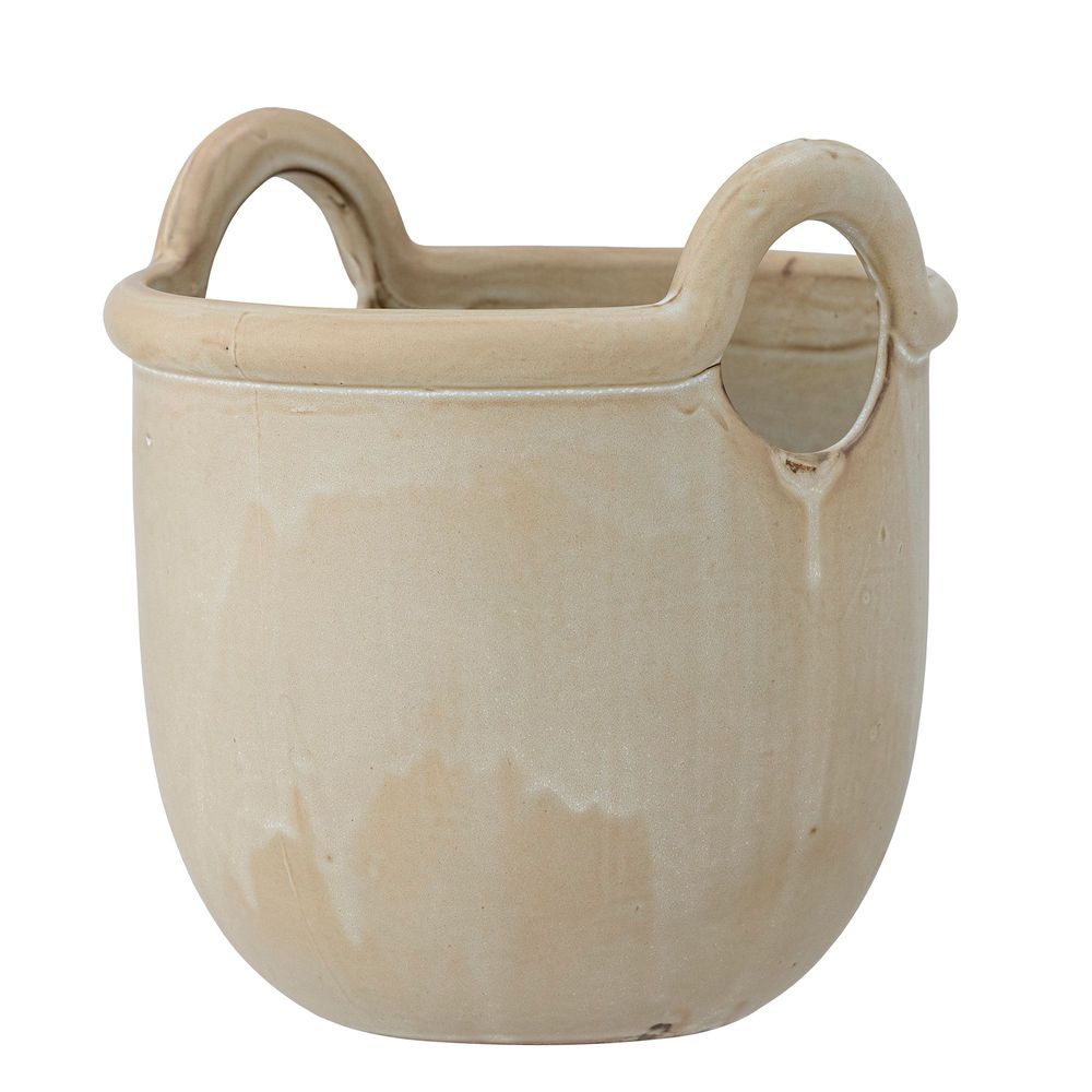 Flower pots - Janti Flowerpot, Nature, Stoneware - BLOOMINGVILLE