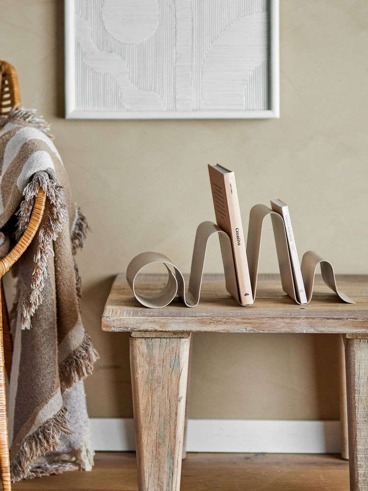 Storage boxes - Cana Magazine Holder, Nature, Metal - BLOOMINGVILLE MULTIBRAND HOUSE