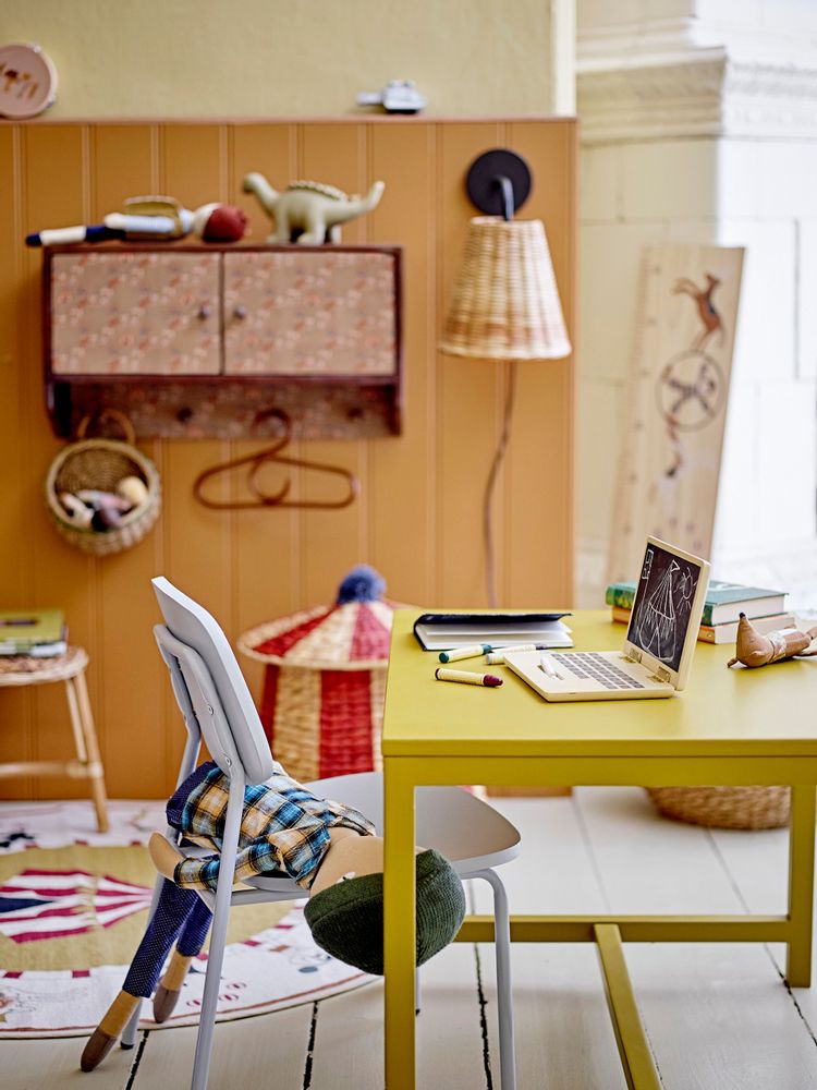 Jouets enfants - Dac Ordinateur en jouet avec tableau noir, Nature, Contre-plaqué  - BLOOMINGVILLE MINI