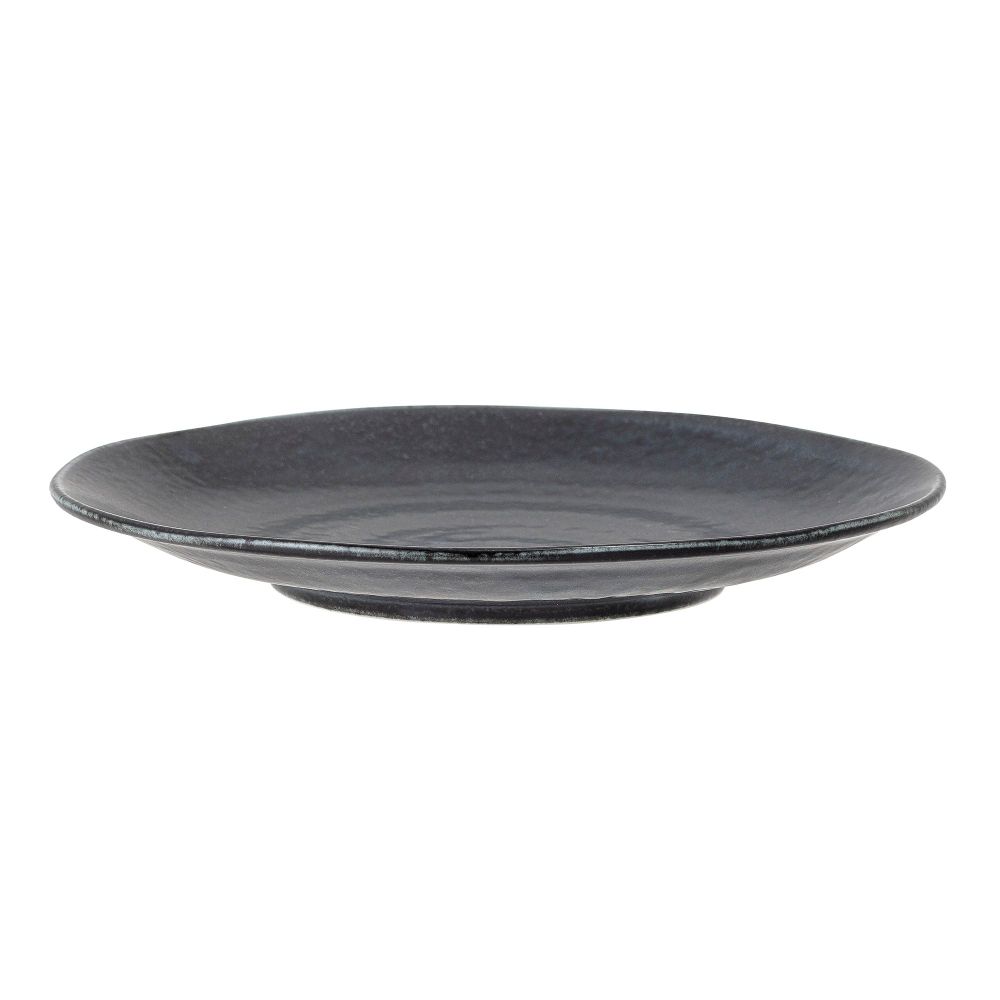 Everyday plates - Yoko Plate, Black, Porcelain Set of 4 - BLOOMINGVILLE MULTIBRAND HOUSE