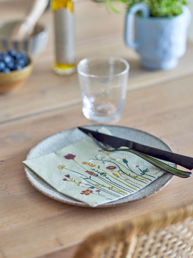 Napkins - Paige Napkin, Nature, FSC® Mix, Papier Pack of 20 - BLOOMINGVILLE MULTIBRAND HOUSE