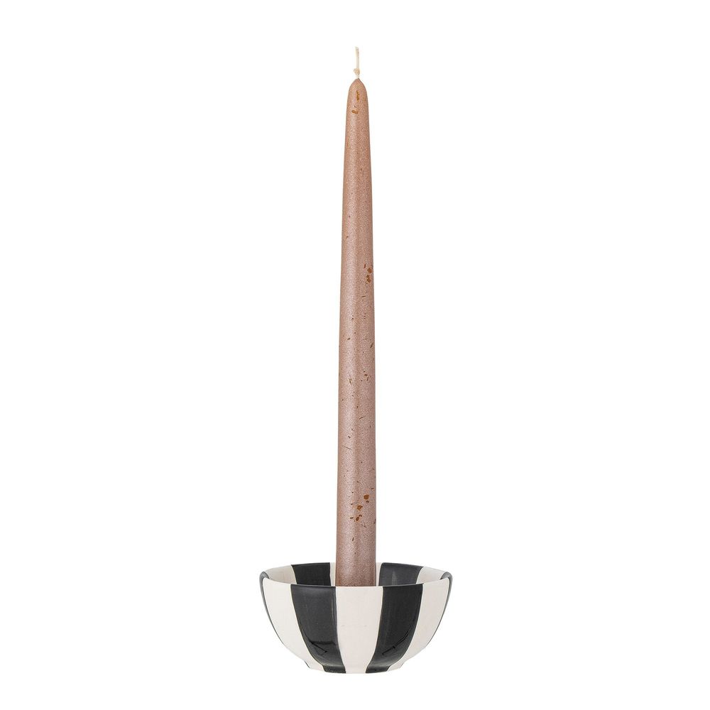 Candlesticks and candle holders - Eja Candle Holder, Black, Stoneware  - BLOOMINGVILLE MULTIBRAND HOUSE