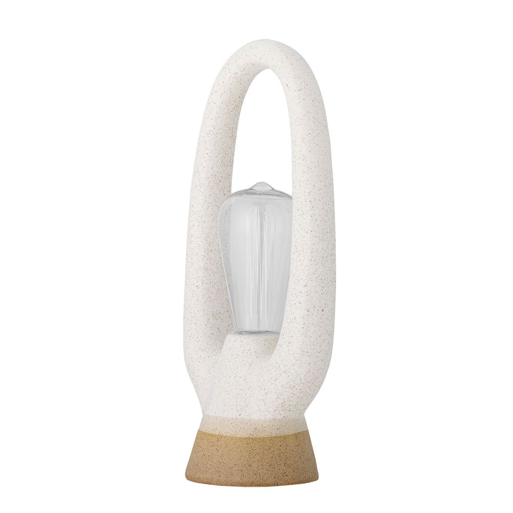 Lampes sans fil - Latifa Portable Lampe, Batterie, Blanc, Grès - BLOOMINGVILLE MULTIBRAND HOUSE