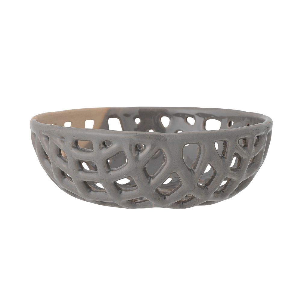Bols - Electra Bol déco, Gris, Grès - BLOOMINGVILLE MULTIBRAND HOUSE