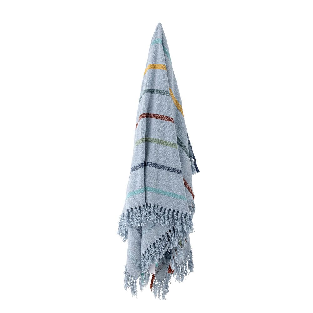 Throw blankets - Frey Throw, Blue, Recycled Cotton - BLOOMINGVILLE MINI