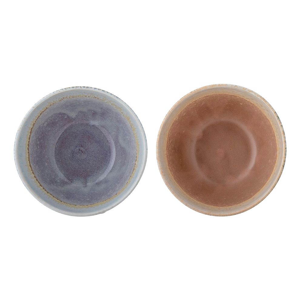 Bowls - Cloe Bowl, Blue, Stoneware Set of 2 - CREATIVE COLLECTION