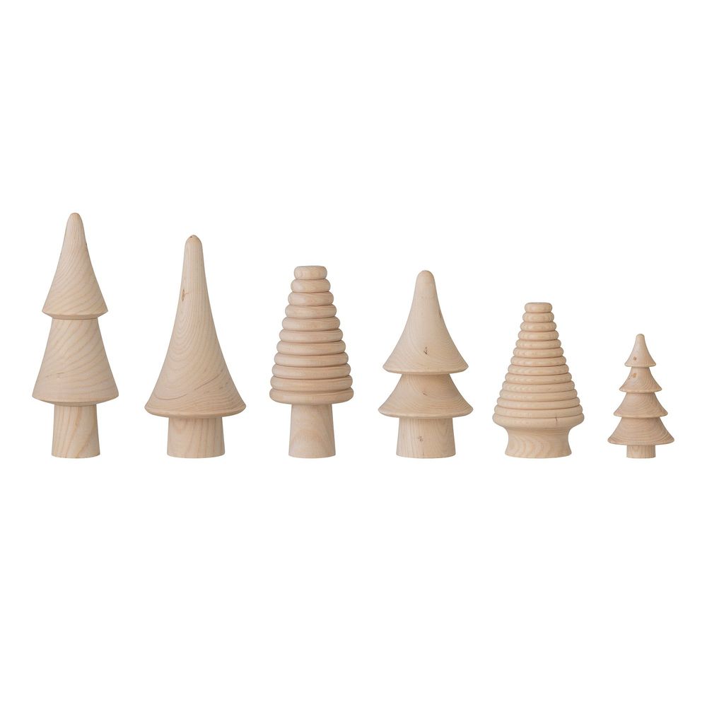 Decorative objects - Rias Deco Tree, Nature, Ash Set of 6 - BLOOMINGVILLE MULTIBRAND HOUSE