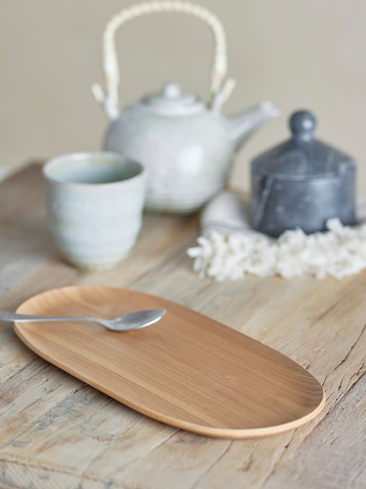 Trays - Leyton Tray, Nature, Oak - BLOOMINGVILLE MULTIBRAND HOUSE