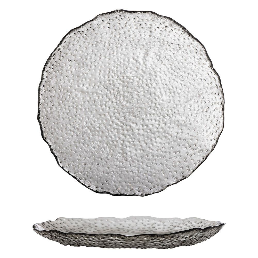 Everyday plates - Catia Plate, Grey, Glass  - CREATIVE COLLECTION