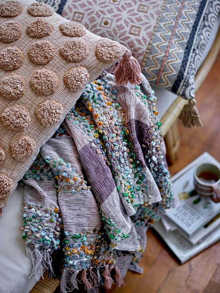 Plaids - Laj Plaid, Violet, Acrylique - CREATIVE COLLECTION