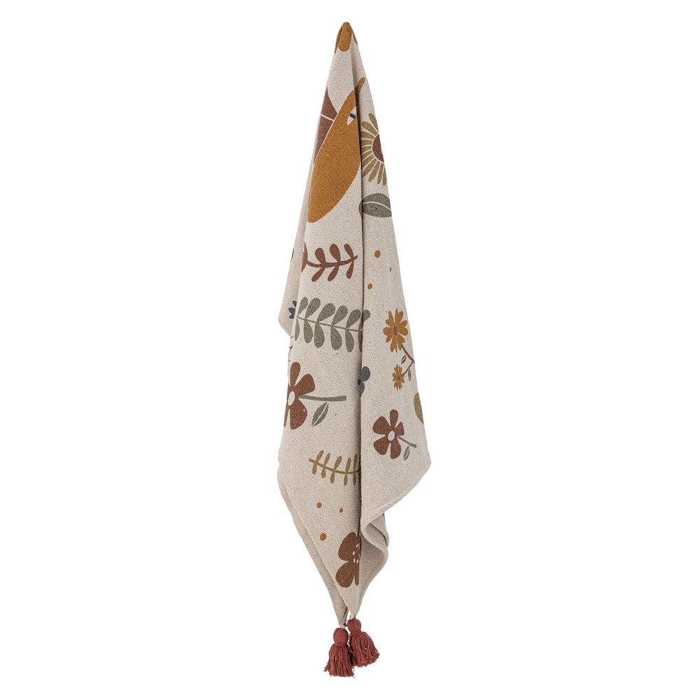 Plaids - Bryn Plaid, Marron, Coton recyclé - BLOOMINGVILLE MINI
