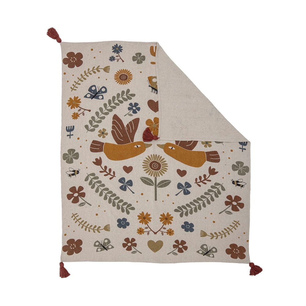 Plaids - Bryn Plaid, Marron, Coton recyclé - BLOOMINGVILLE MINI