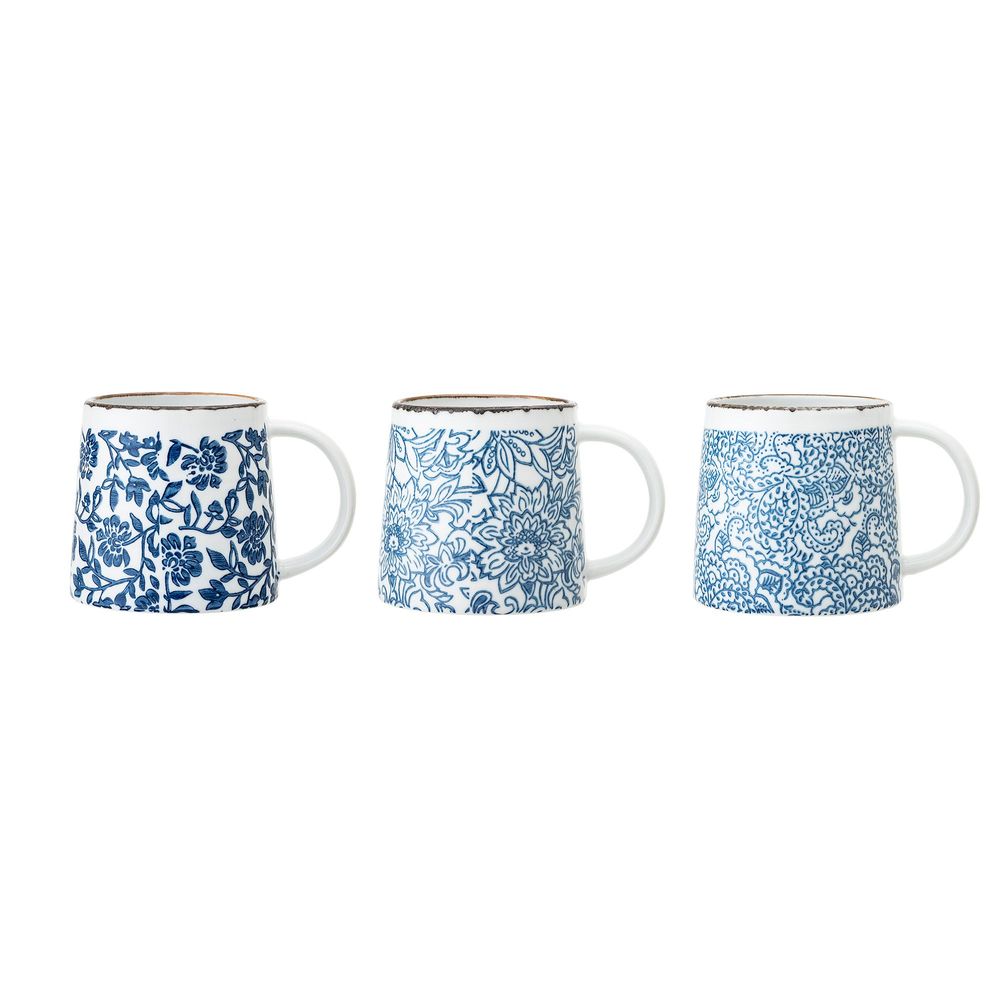 Tasses et mugs - Molly Mug, Blue, Grès Set of 3 - BLOOMINGVILLE MULTIBRAND HOUSE