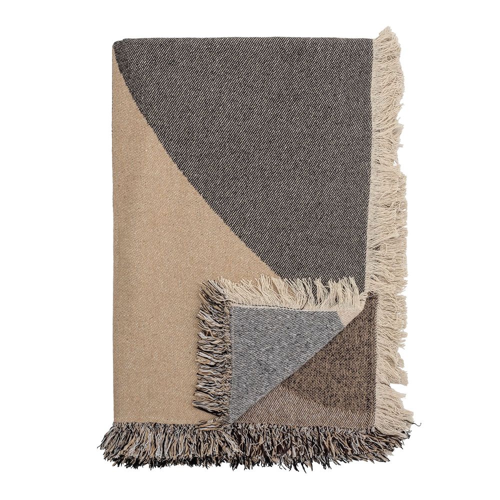 Plaids - Tasja Plaid, Nature, Coton recyclé - BLOOMINGVILLE MULTIBRAND HOUSE