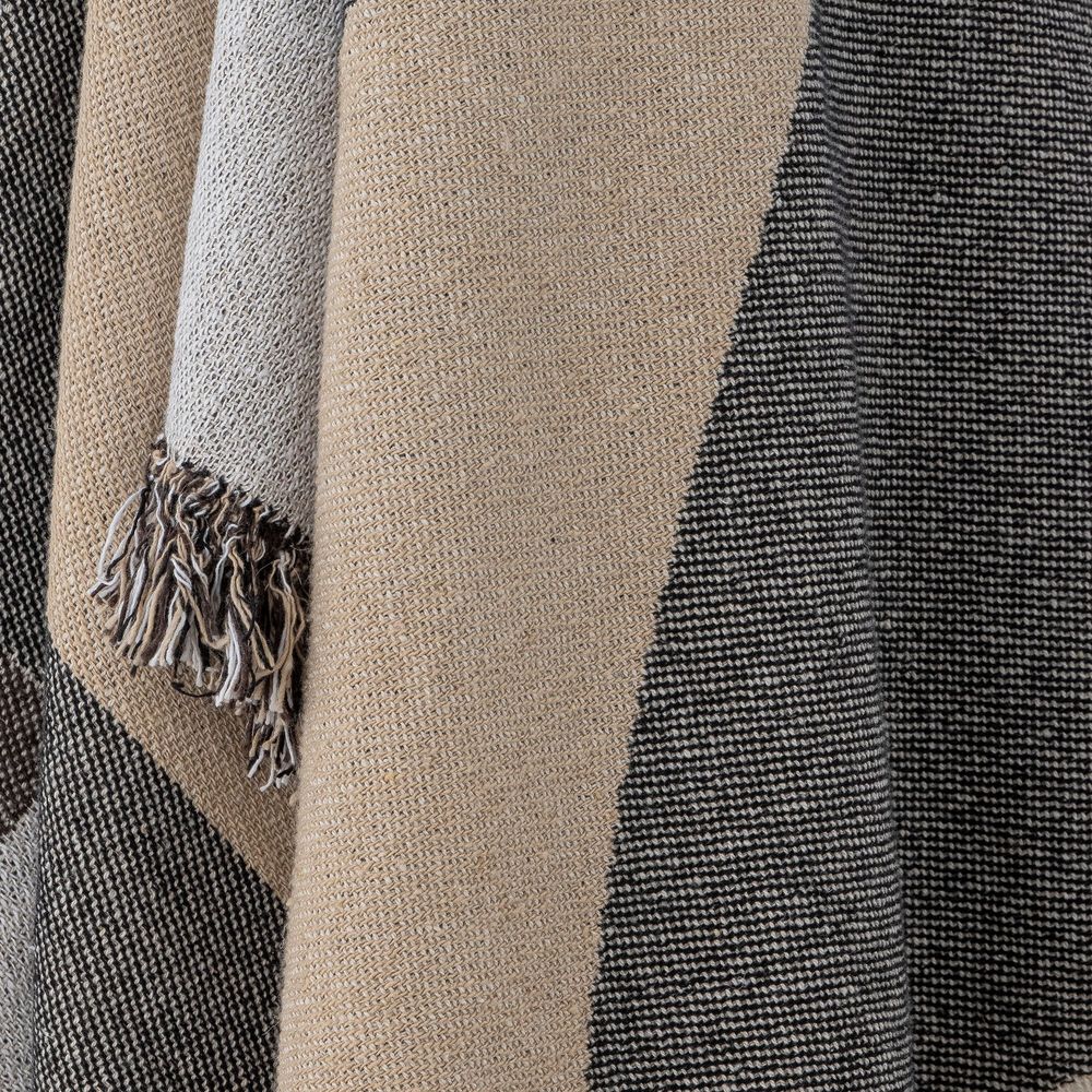Plaids - Tasja Plaid, Nature, Coton recyclé - BLOOMINGVILLE MULTIBRAND HOUSE